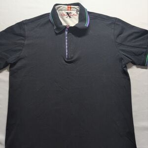 Robert Graham Black Polo Shirt Timeless Elegance